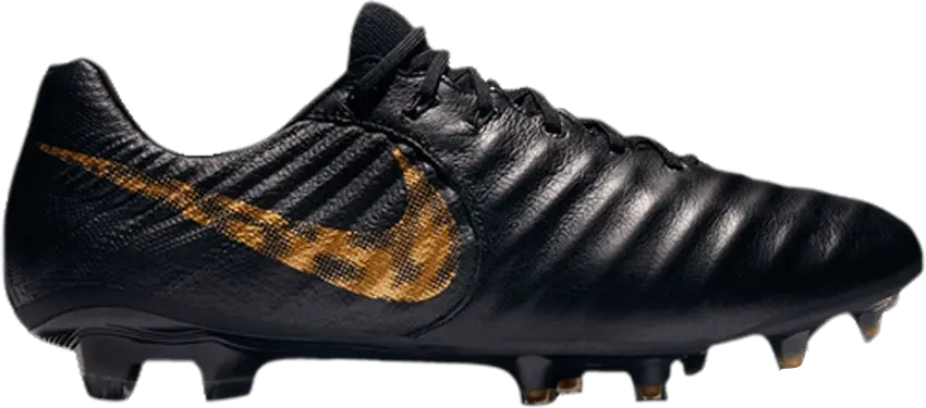  Nike Tiempo Legend 7 Elite FG GS &#039;Black Gold&#039;