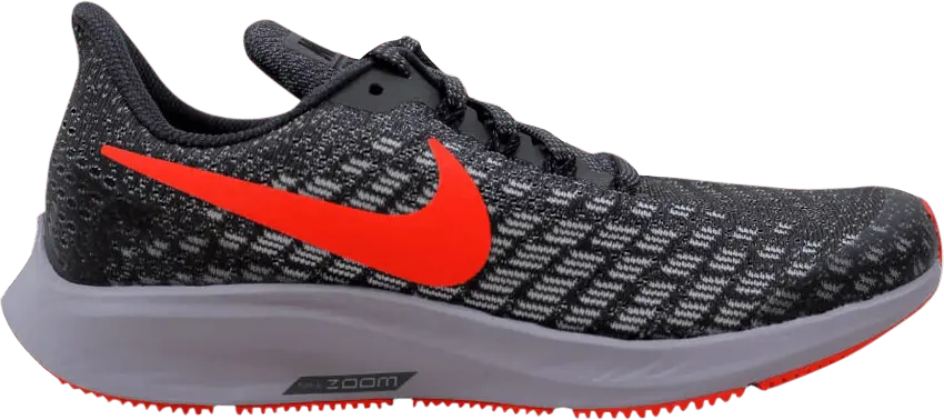  Nike Air Zoom Pegasus 35 GS &#039;Grey Bright Crimson&#039;