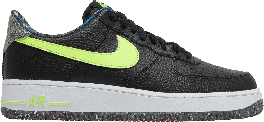  Nike Air Force 1 Low Black Volt Grind