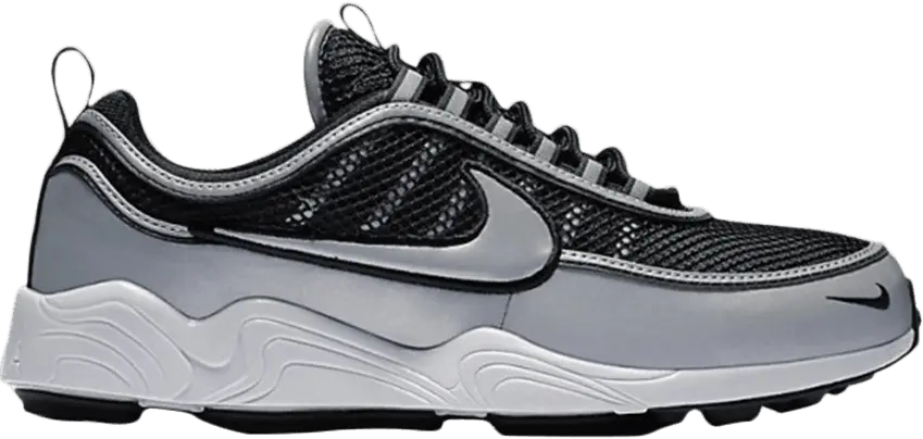  Nike Air Zoom Spiridon 16 Black Silver Reflective