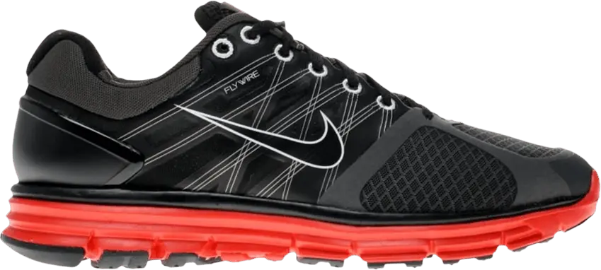  Nike LunarGlide+ 2 &#039;Black Sport Red&#039;