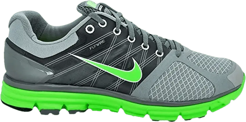  Nike LunarGlide+ 2 &#039;Stealth Neo Lime&#039;