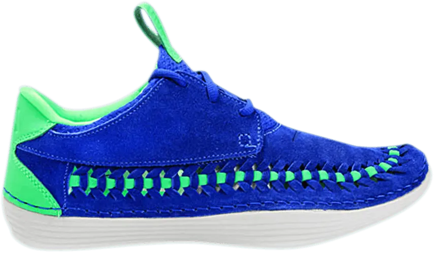  Nike Solarsoft Moccasin Premium Woven &#039;Hyper Blue Green&#039;