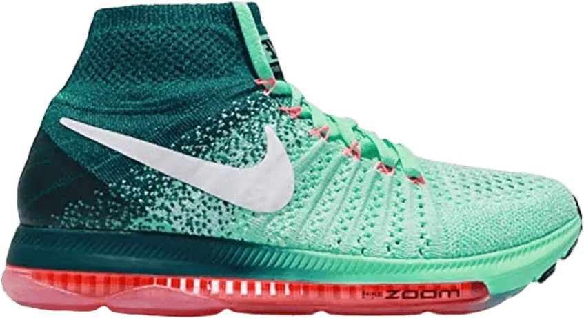  Nike Wmns Zoom All Out Flyknit &#039;Green Glow&#039;