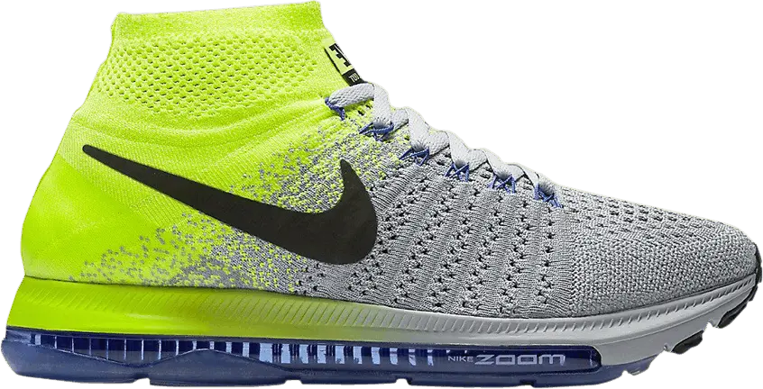 Nike Wmns Zoom All Out Flyknit &#039;Wolf Grey Volt&#039;