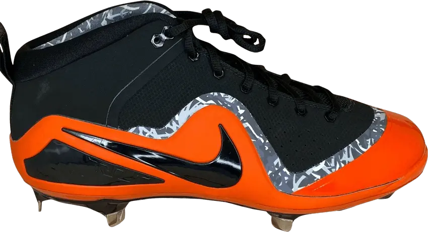 Nike Zoom Trout 4 Mid &#039;Black Orange&#039;