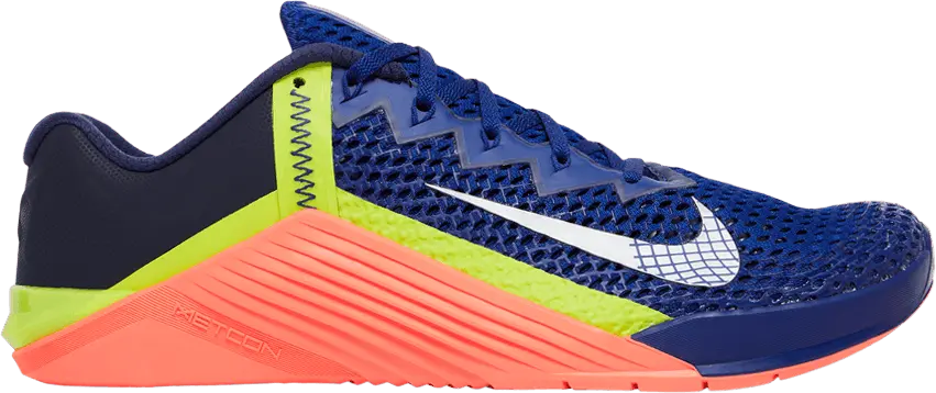  Nike Metcon 6 &#039;Deep Royal Blue Bright Mango&#039;
