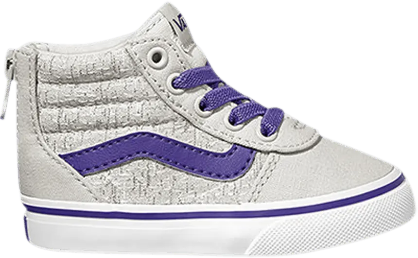  Vans Ward High Zip Z Toddler &#039;Menswear - Antartica Heliotrope&#039;