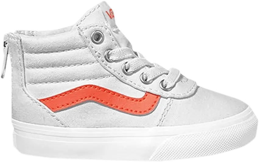  Vans Ward High Zip Z Toddler &#039;White Coral&#039;