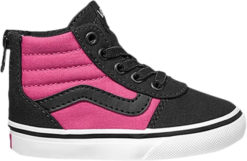  Vans Ward High Zip Z Toddler &#039;Black Magenta&#039;