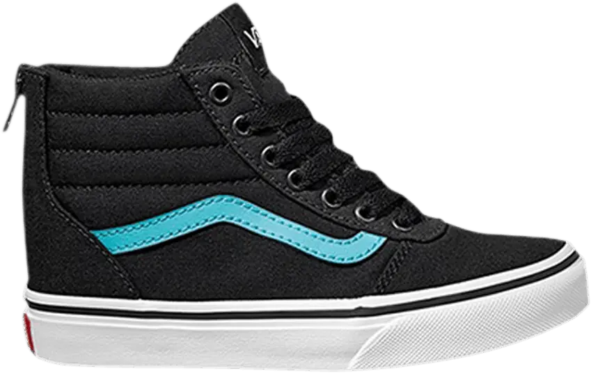  Vans Ward High Zip Kids &#039;Black Blue Radiance&#039;