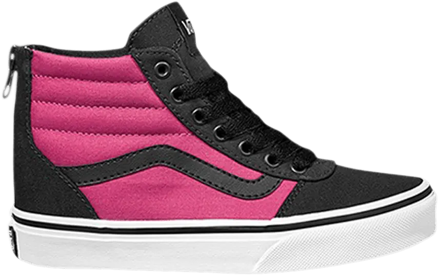  Vans Ward High Zip Kids &#039;Black Magenta&#039;