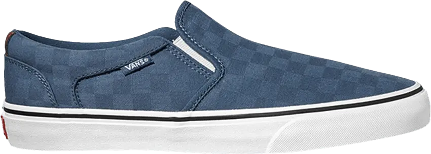  Vans Asher Deluxe &#039;Check Jacquard - Dark Denim&#039;