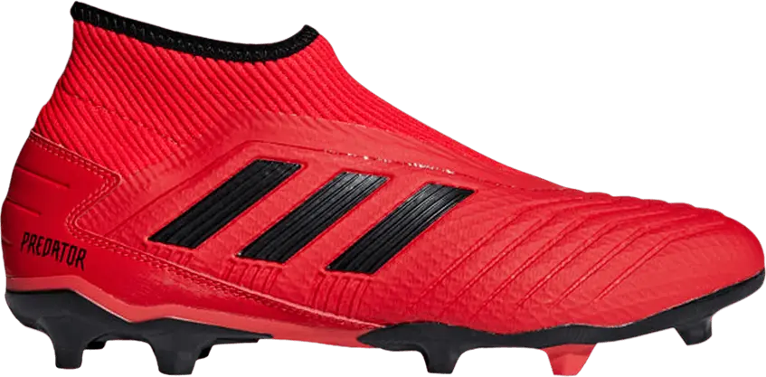  Adidas Predator 19.3 Laceless FG &#039;Active Red Black&#039;