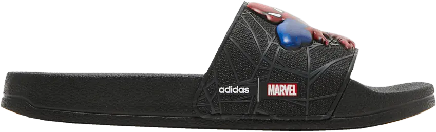  Adidas Marvel x Adilette Shower Slide J &#039;Spider-Man&#039;