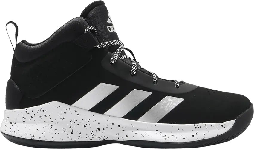  Adidas Cross &#039;Em Up 5 J Wide &#039;Black Silver Metallic&#039;