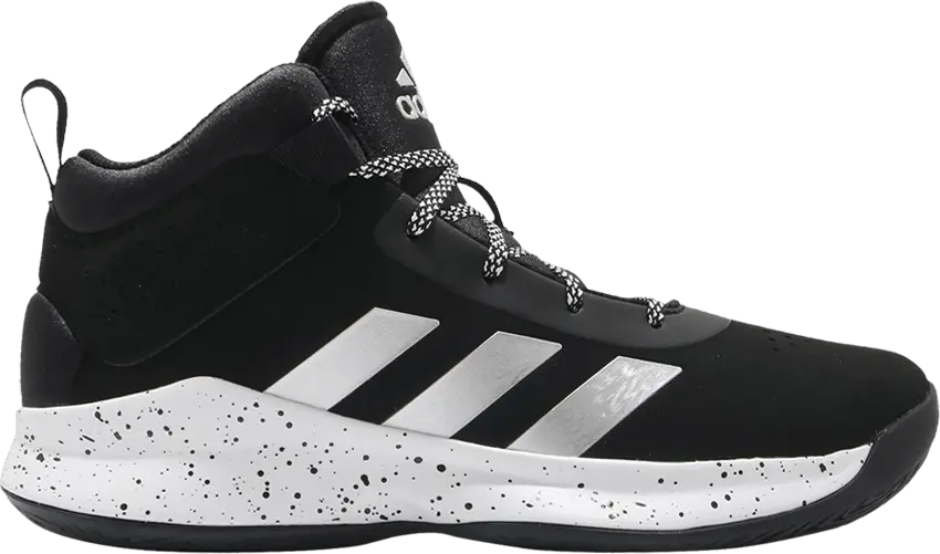 Adidas Cross &#039;Em Up 5 J Wide &#039;Black Silver Metallic&#039;