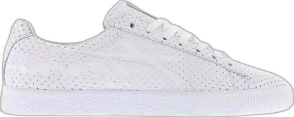  Puma Clyde Perforated Trapstar White