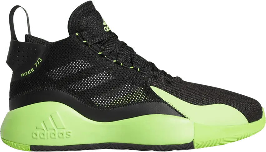  Adidas D Rose 773 2020 &#039;Black Team Solar Green&#039;