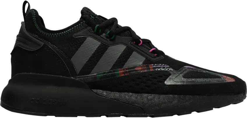  Adidas ZX 2K Boost &#039;Black Bright Green&#039;