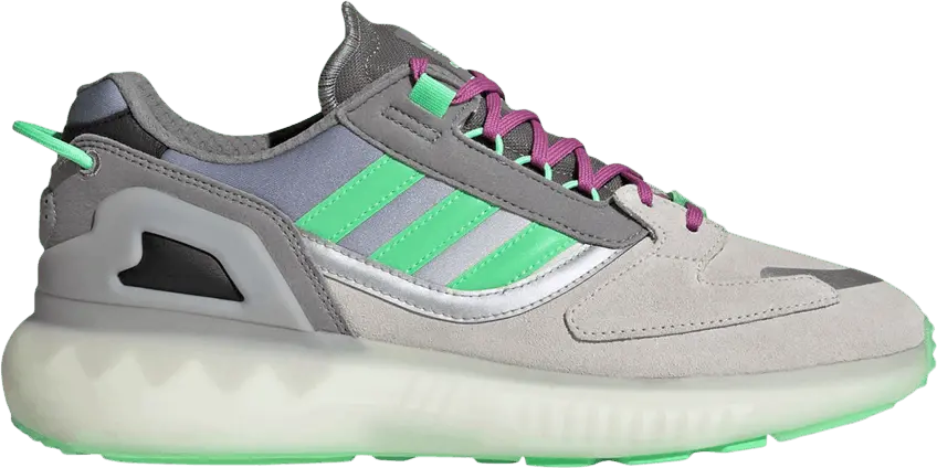  Adidas ZX 5K Boost &#039;Grey Beam Green&#039;