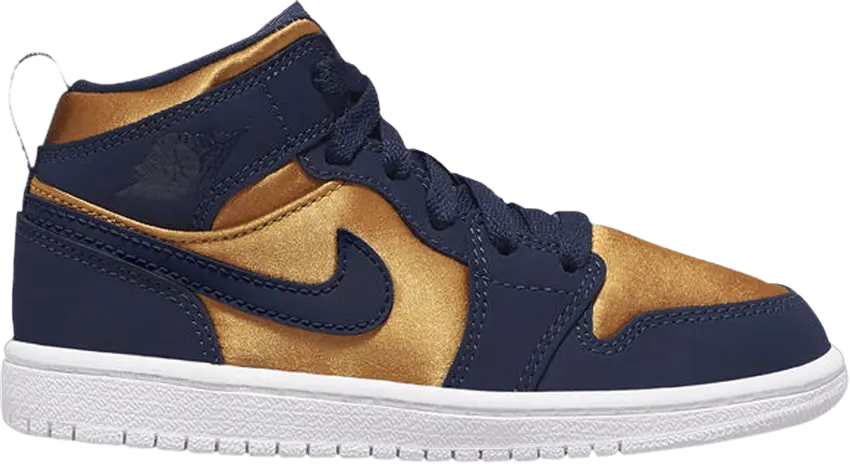  Air Jordan 1 Mid SE PS &#039;Stain Gold&#039;