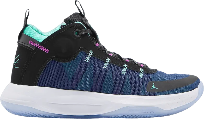  Jordan Jumpman 2020 &#039;Black Green Glow Blue Void&#039;