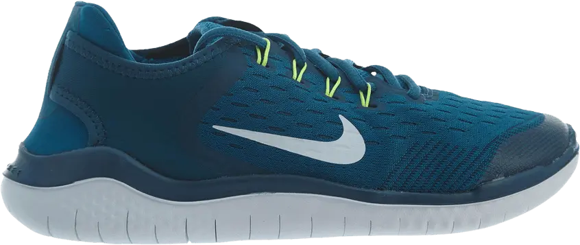  Nike Free RN 2018 GS &#039;Blue Force Green Abyss&#039;