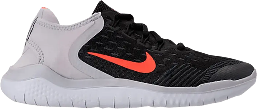  Nike Free RN 2018 GS &#039;Black Total Crimson&#039;