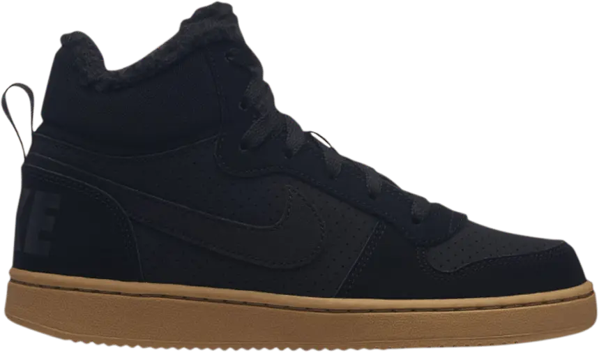  Nike Court Borought Mid Winter GS &#039;Black Gum&#039;