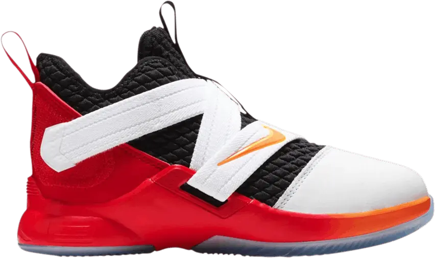  Nike LeBron Soldier 12 GS &#039;Black Laser Orange&#039;