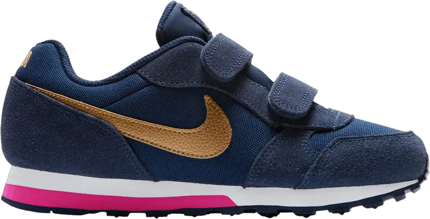  Nike MD Runner 2 PS &#039;Navy Metallic Gold&#039;