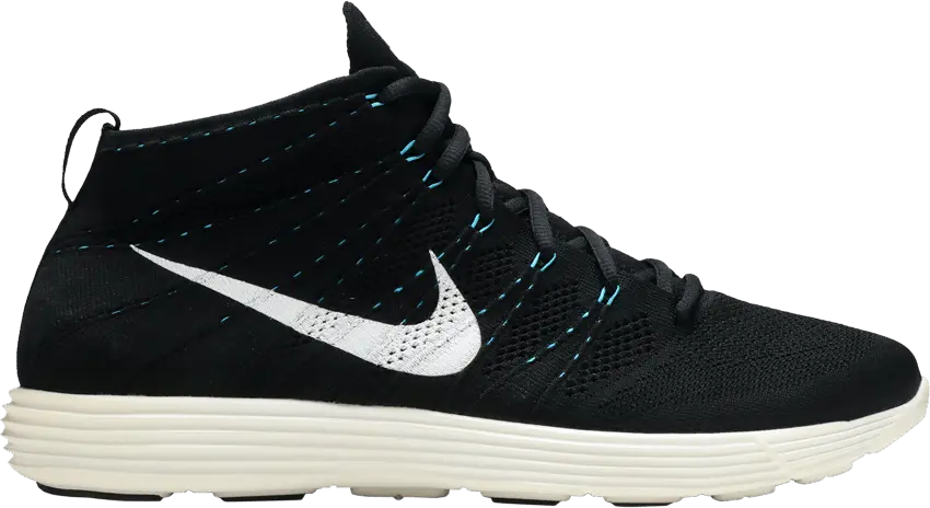  Nike Lunar Flyknit Chukka Black Neo Turquoise