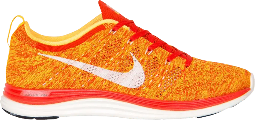  Nike Flyknit Lunar1+ &#039;Team Orange&#039;