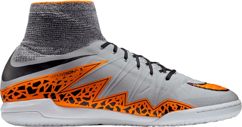  Nike HypervenomX Proximo IC &#039;Wolf Grey Total Orange&#039;