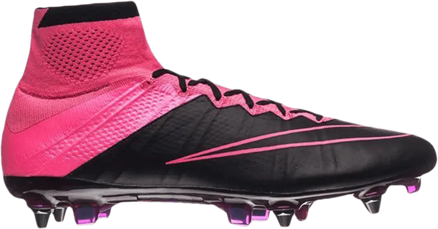  Nike Mercurial Superfly Leather SG Pro &#039;Black Hyper Pink&#039;