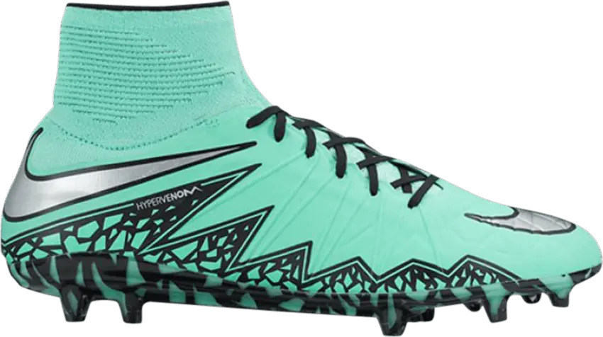  Nike Hypervenom Phantom 2 FG &#039;Green Glow Metallic Silver&#039;