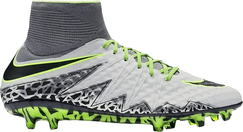  Nike Hypervenom Phantom 2 FG &#039;Pure Platinum Ghost Green&#039;