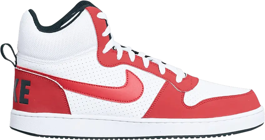  Nike Court Borough Mid &#039;White Gym Red&#039;