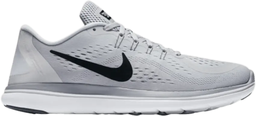  Nike Flex 2017 Rn Pure Platinum/Black-Wolf Grey