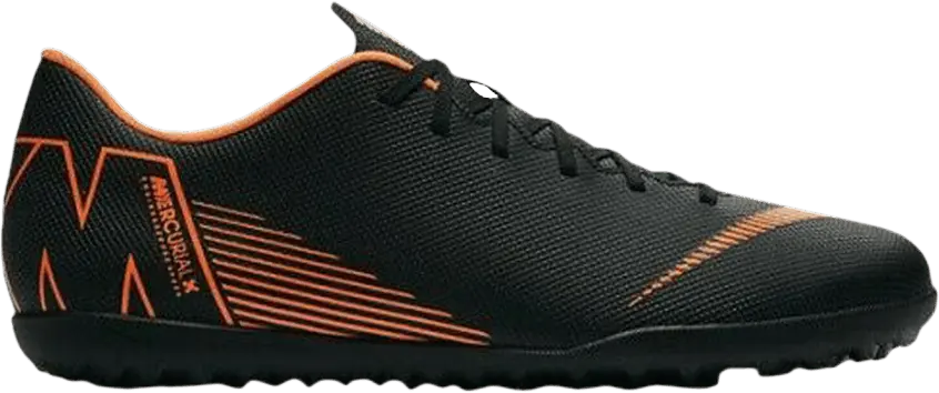  Nike Mercurial VaporX 12 Club TF &#039;Black Total Orange&#039;
