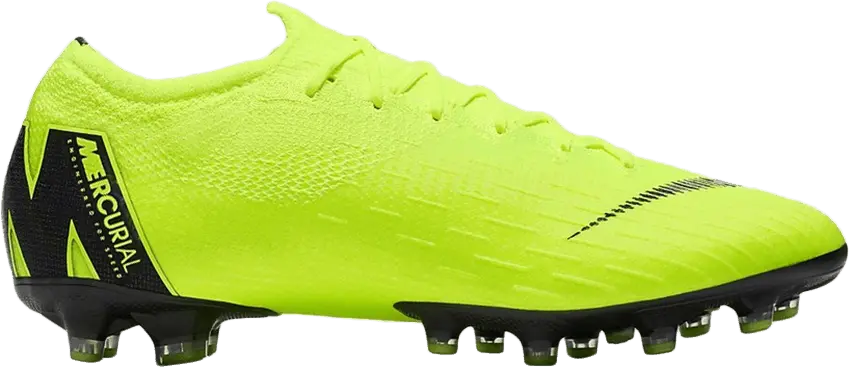  Nike Mercurial Vapor 12 Elite 360 Flyknit AG Pro &#039;Volt Black&#039;