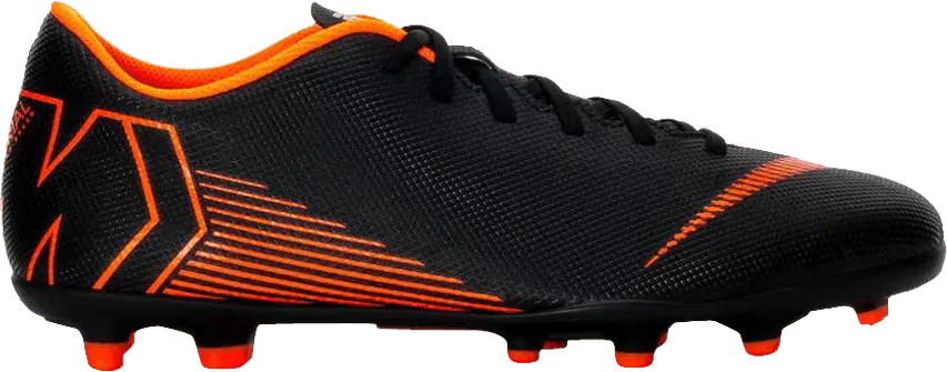  Nike Mercurial Vapor 12 Club FG MG &#039;Black Total Orange&#039;