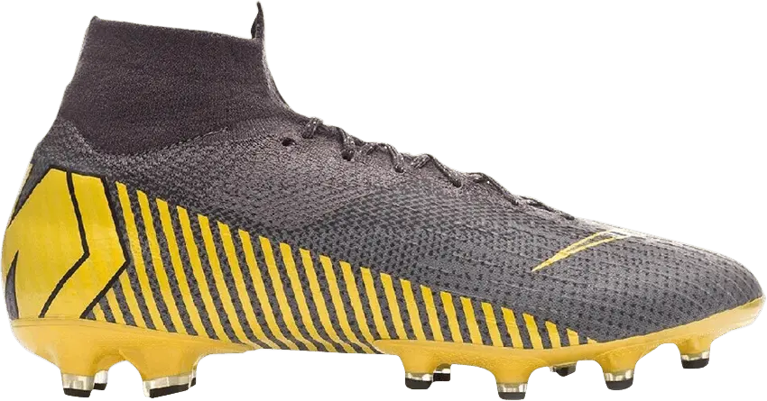  Nike Mercurial Superfly 6 Elite AG Pro &#039;Thunder Grey Yellow&#039;