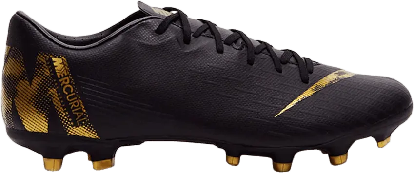  Nike Mercurial Vapor 12 Academy FG MG &#039;Black Metallic Gold&#039;