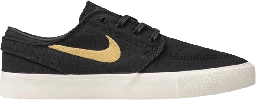  Nike Zoom Stefan Janoski Canvas RM SB &#039;Black Club Gold&#039;