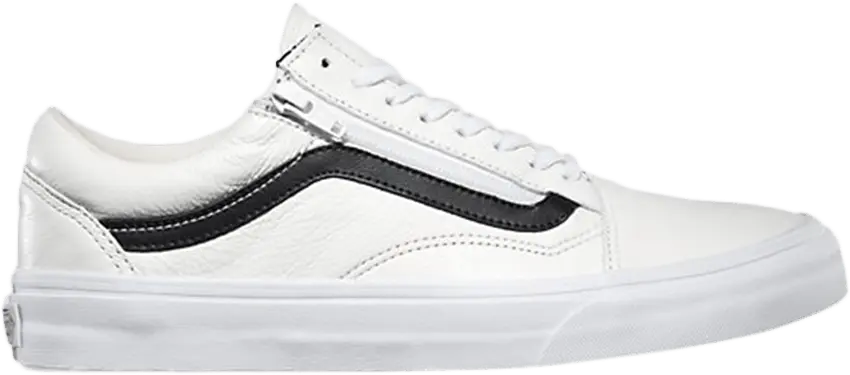  Vans Old Skool Zip Premium Leather &#039;White&#039;