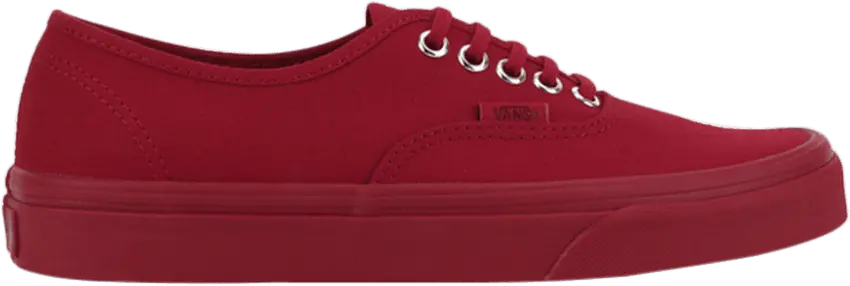  Vans Authentic Primary Mono Red