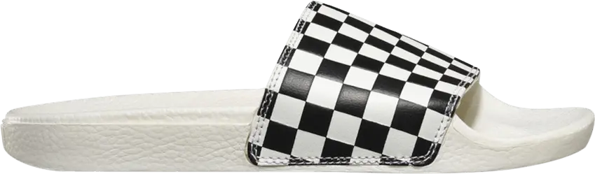  Vans Wmns Slide-On &#039;Checkerboard - Marshmallow Black&#039;