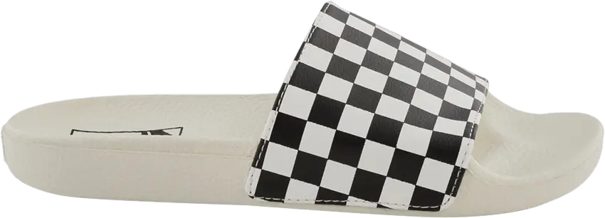  Vans Wmns Slide-On &#039;Checkboard - Marshmallow Black&#039;